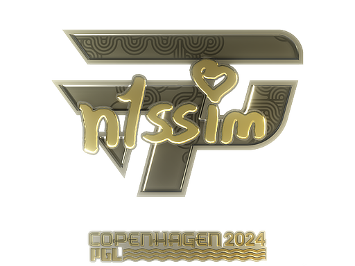 Sticker | n1ssim (Gold) | Copenhagen 2024