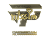 Artwork for Sticker | n1ssim (Gold) | Copenhagen 2024