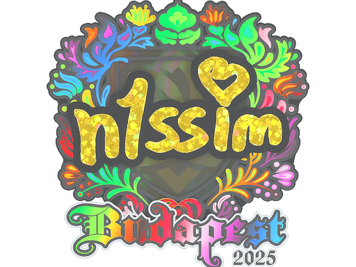 Sticker | n1ssim (Holo) | Budapest 2025
