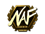 Artwork for Sticker | NAF (Gold) | London 2018