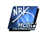 Artwork for Sticker | NBK- (Foil) | MLG Columbus 2016