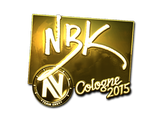 Artwork for Sticker | NBK- (Gold) | Cologne 2015