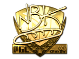 Sticker | NBK- (Gold) | Krakow 2017