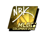 Artwork for Sticker | NBK- (Gold) | MLG Columbus 2016