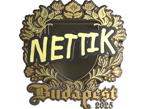 Sticker | nettik (Gold) | Budapest 2025