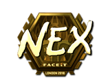 Artwork for Sticker | nex (Gold) | London 2018