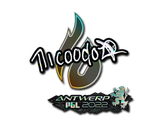 Artwork for Sticker | nicoodoz (Glitter) | Antwerp 2022