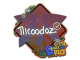 Artwork for Sticker | nicoodoz (Glitter) | Rio 2022