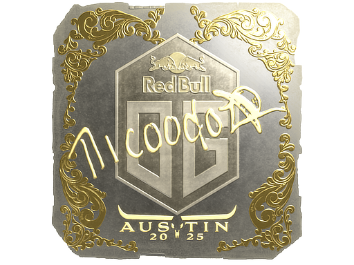 Sticker | nicoodoz (Gold) | Austin 2025