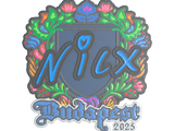 Artwork for Sticker | nicx (Embroidered) | Budapest 2025