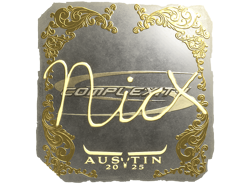 Sticker | nicx (Gold) | Austin 2025