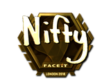 Artwork for Sticker | Nifty (Gold) | London 2018