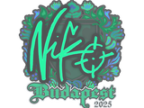Artwork for Sticker | NiKo | Budapest 2025