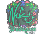 Artwork for Sticker | NiKo (Embroidered) | Budapest 2025