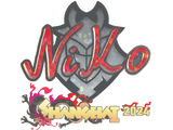 Artwork for Sticker | NiKo (Glitter) | Shanghai 2024