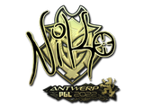 Artwork for Sticker | NiKo (Gold) | Antwerp 2022