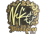 Artwork for Sticker | NiKo (Gold) | Budapest 2025