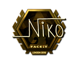 Artwork for Sticker | niko (Gold)  | London 2018