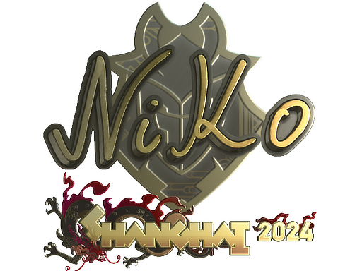 Sticker | NiKo (Gold) | Shanghai 2024