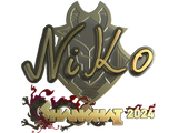 Artwork for Sticker | NiKo (Gold) | Shanghai 2024