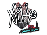 Artwork for Sticker | NiKo | Stockholm 2021