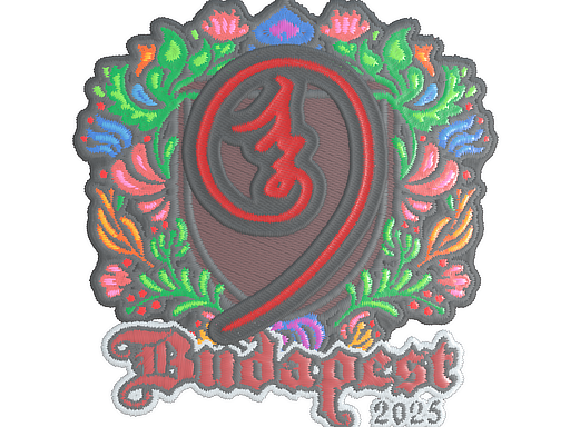 Sticker | nin9 (Embroidered) | Budapest 2025