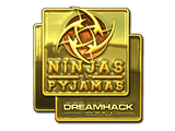 Artwork for Sticker | Ninjas in Pyjamas (Gold) | DreamHack 2014