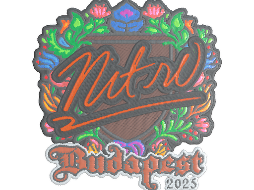 Sticker | nitr0 (Embroidered) | Budapest 2025