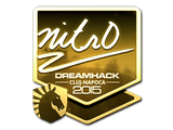 Artwork for Sticker | nitr0 (Gold) | Cluj-Napoca 2015