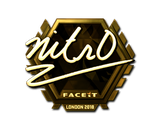 Artwork for Sticker | nitr0 (Gold) | London 2018
