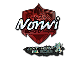 Sticker | Norwi (Glitter) | Antwerp 2022