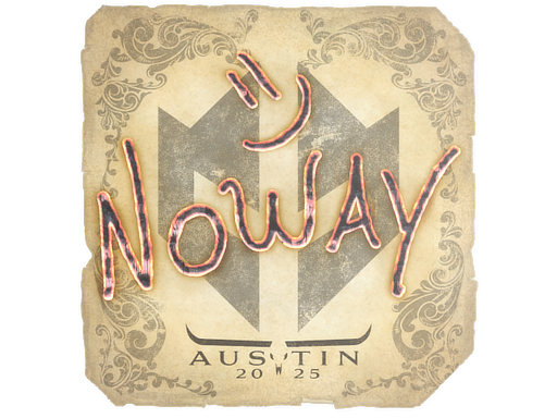 Sticker | noway | Austin 2025
