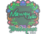Artwork for Sticker | noway (Embroidered) | Budapest 2025