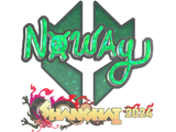 Artwork for Sticker | noway (Glitter) | Shanghai 2024