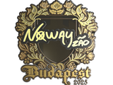 Artwork for Sticker | noway (Gold) | Budapest 2025