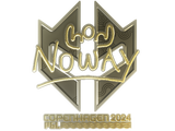 Artwork for Sticker | noway (Gold) | Copenhagen 2024