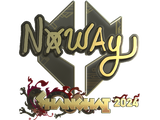 Artwork for Sticker | noway (Gold) | Shanghai 2024