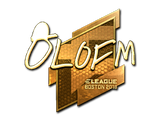 Artwork for Sticker | olofmeister (Gold) | Boston 2018