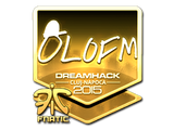 Artwork for Sticker | olofmeister (Gold) | Cluj-Napoca 2015