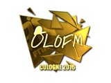 Artwork for Sticker | olofmeister (Gold) | Cologne 2016