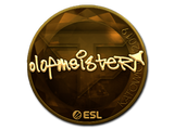Artwork for Sticker | olofmeister (Gold) | Katowice 2019