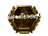 Artwork for Sticker | olofmeister (Gold) | London 2018