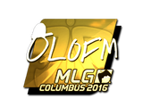 Artwork for Sticker | olofmeister (Gold) | MLG Columbus 2016