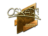 Artwork for Sticker | oskar (Gold) | Boston 2018