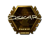 Artwork for Sticker | oskar (Gold) | London 2018