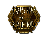 Sticker | pashaBiceps (Gold) | London 2018