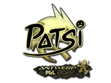 Artwork for Sticker | Patsi (Gold) | Antwerp 2022