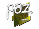 Artwork for Sticker | paz | Boston 2018