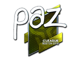 Artwork for Sticker | paz (Foil) | Boston 2018