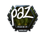 Artwork for Sticker | paz (Foil) | London 2018